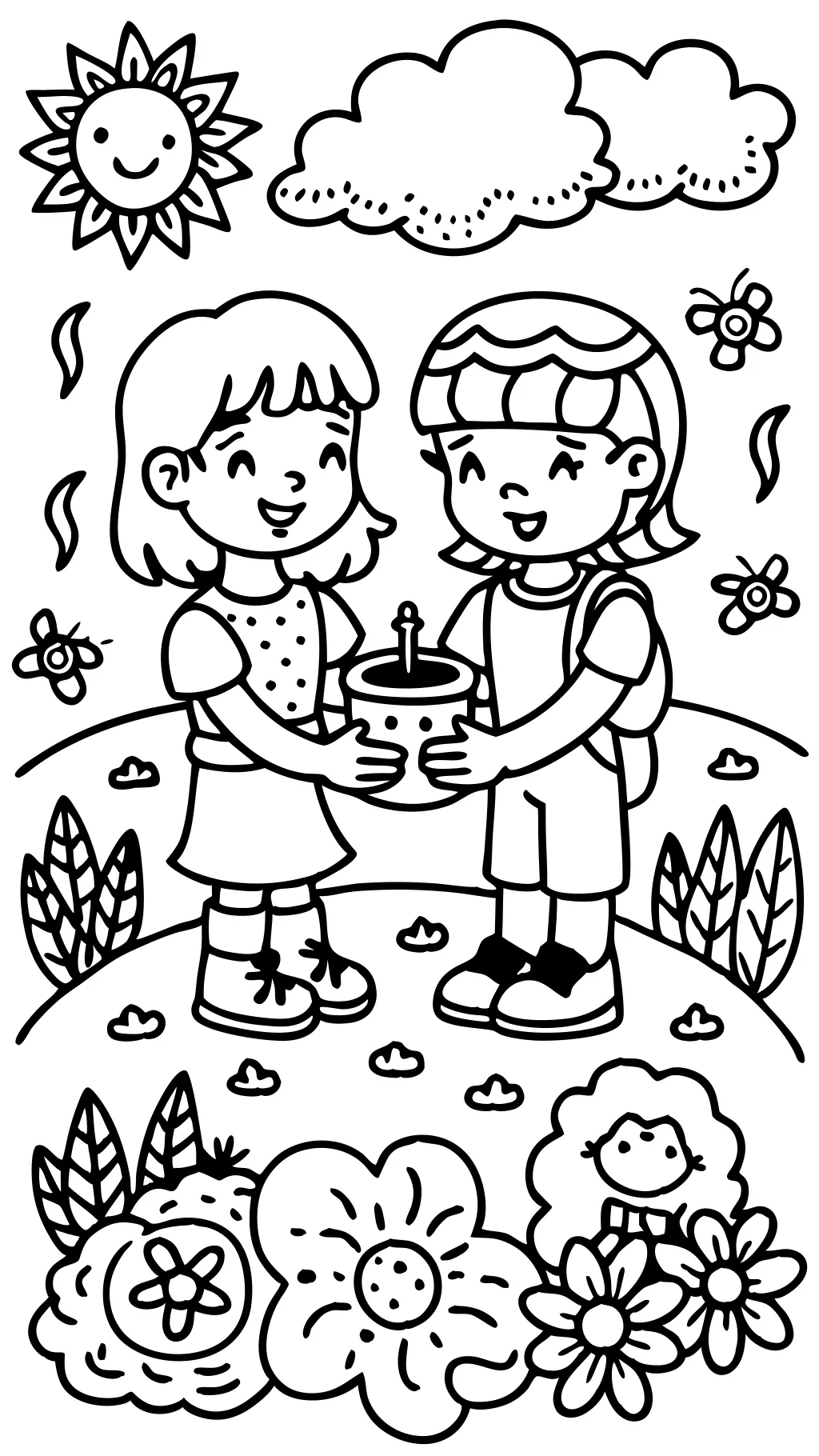 coloring pages for friendship